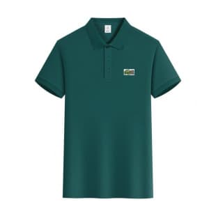 Men's Short Sleeve Polo Shirt 100% Cotton Turn-down Collar High-end New Embroidery Business Casual Comfortable T-shirt