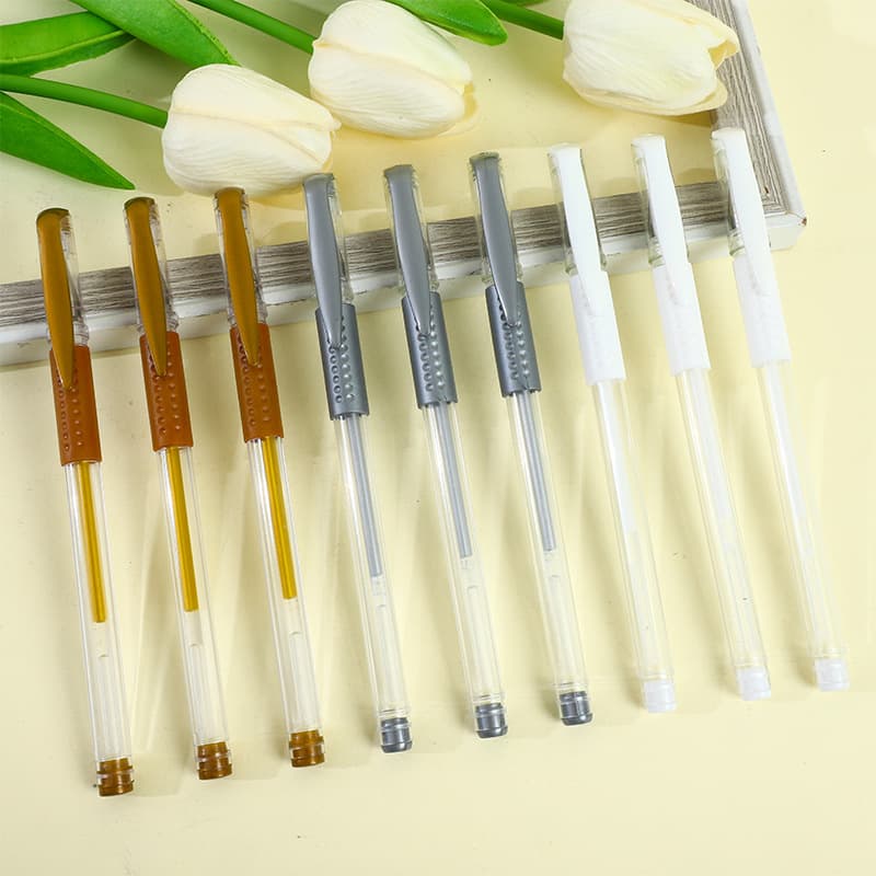 White High-Gloss Waterproof Pen Bullet Tip Art Comic Gold Silver Hand Drawing Pen 1.0 Dot Paint Gel Pen European Standard