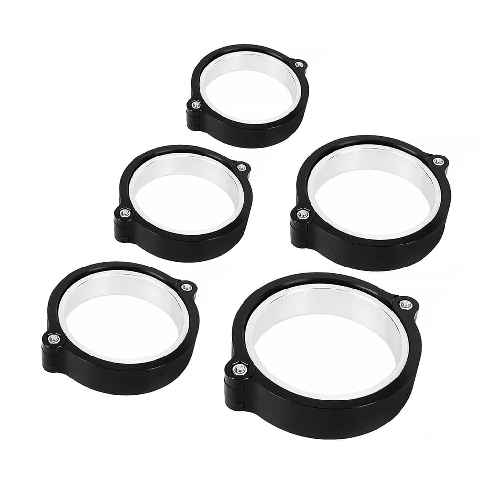 Car Modified Accessories Aluminum Alloy 2.5 Inch Exhaust V-Band Flange Clamp Turbo Exhaust Pipe Fixer Cross-border