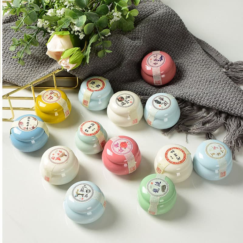 Antique Fragrance Plaster Light Fragrance Pocket Girl Perfume Goose Pear Ambergris Ceramic Canned Solid Fragrance Plaster