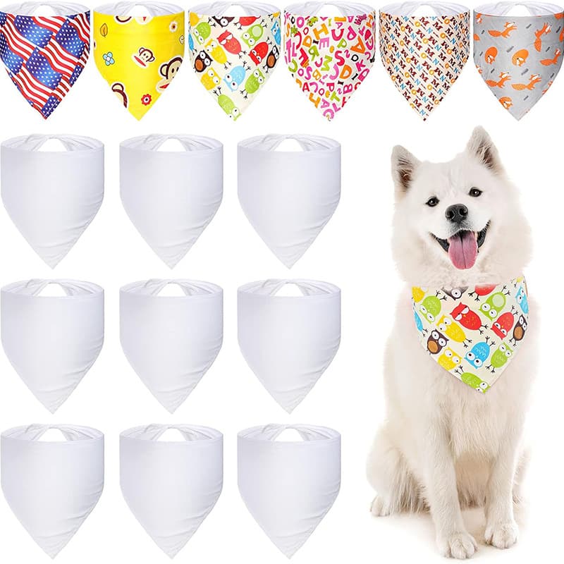 Amazon scarf, small and medium-sized pet scarf, dog triangle scarf, golden retriever collar, neck scarf, pure cotton scarf