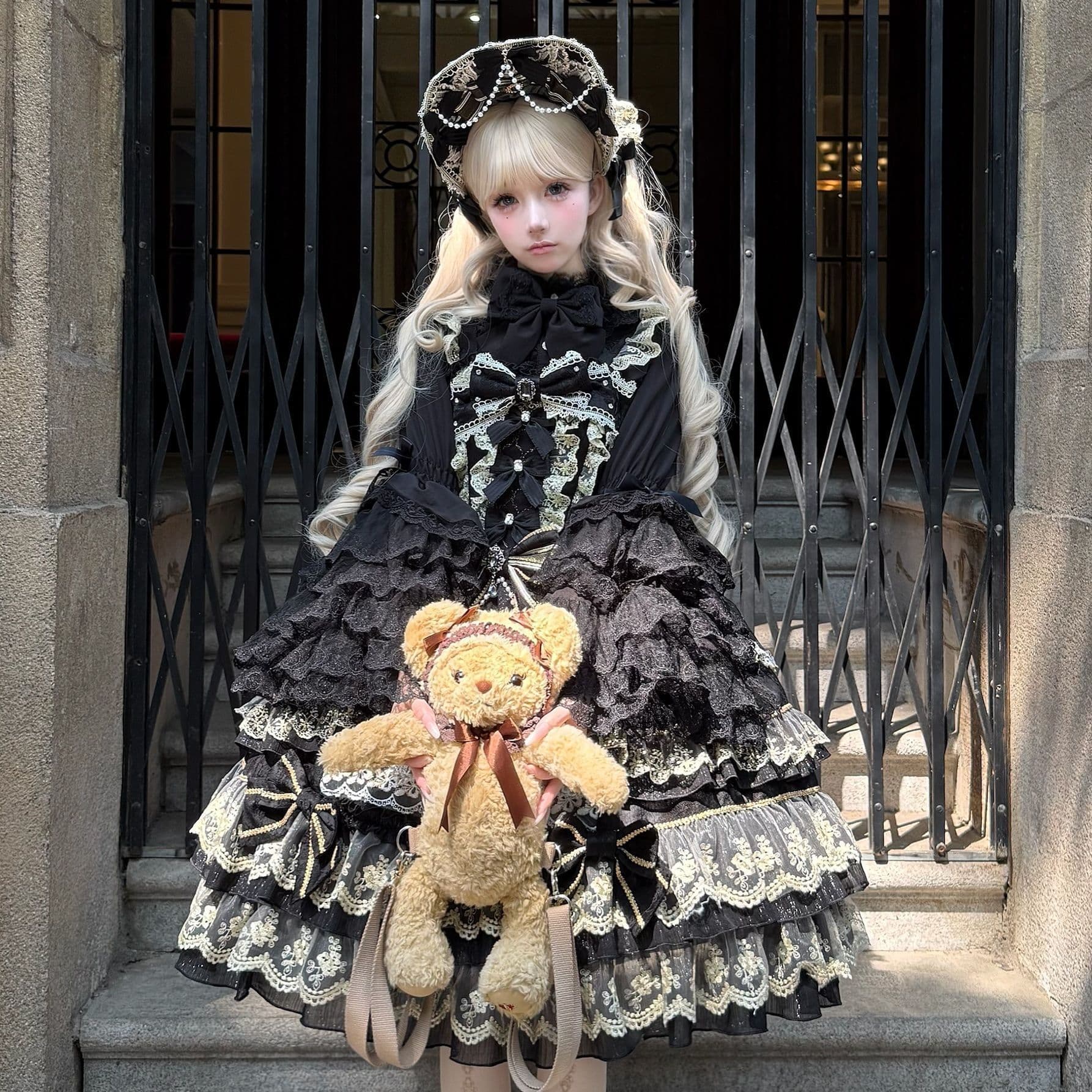 Han Gu Liang ~ Original Design Lolita Dress Doll Feel JSK Strapless Dress Summer