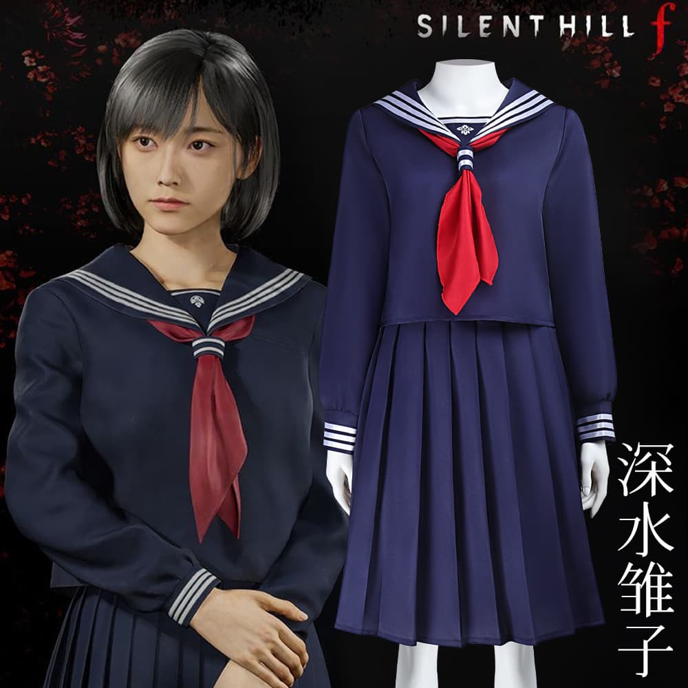 New Silent Hill F Fukasumi Hinako JK skirt cos suit Two-dimensional game comic exhibition Shimizu Shizuku cosplay skirt