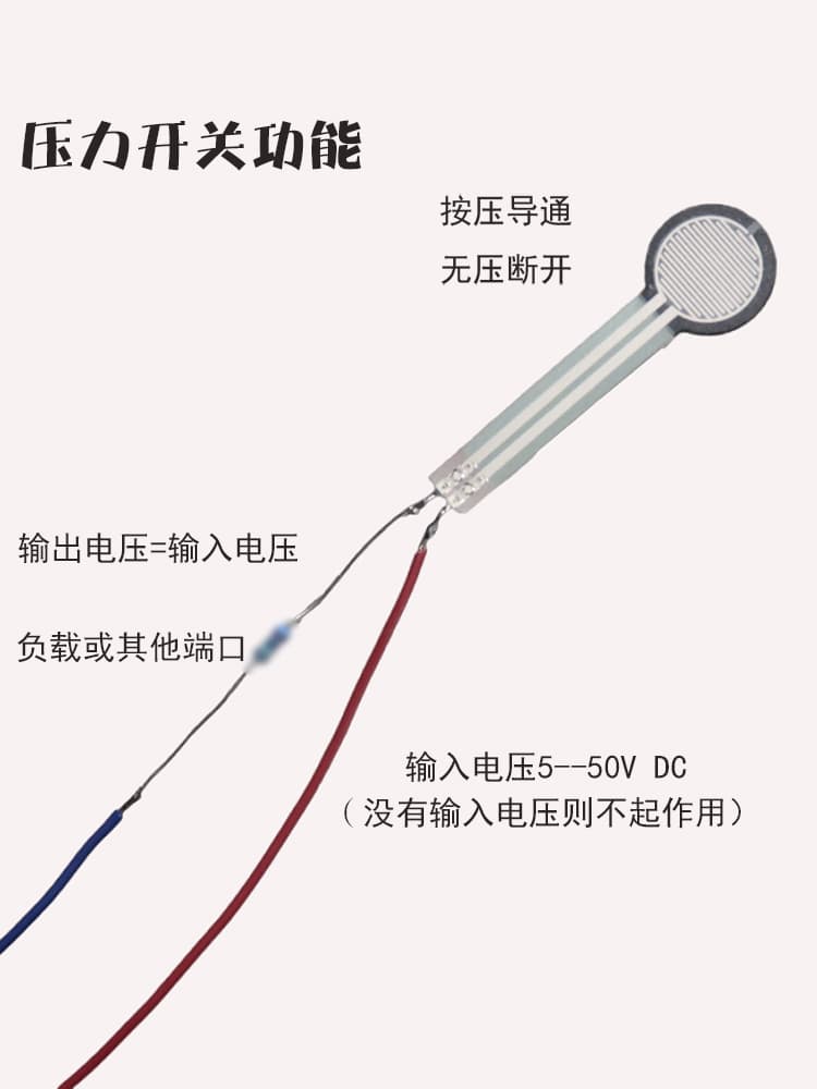 Thin-film touch pressure switch, pressure-sensitive sensor, linear voltage switching quantity, ultra-sensitive seat sensor