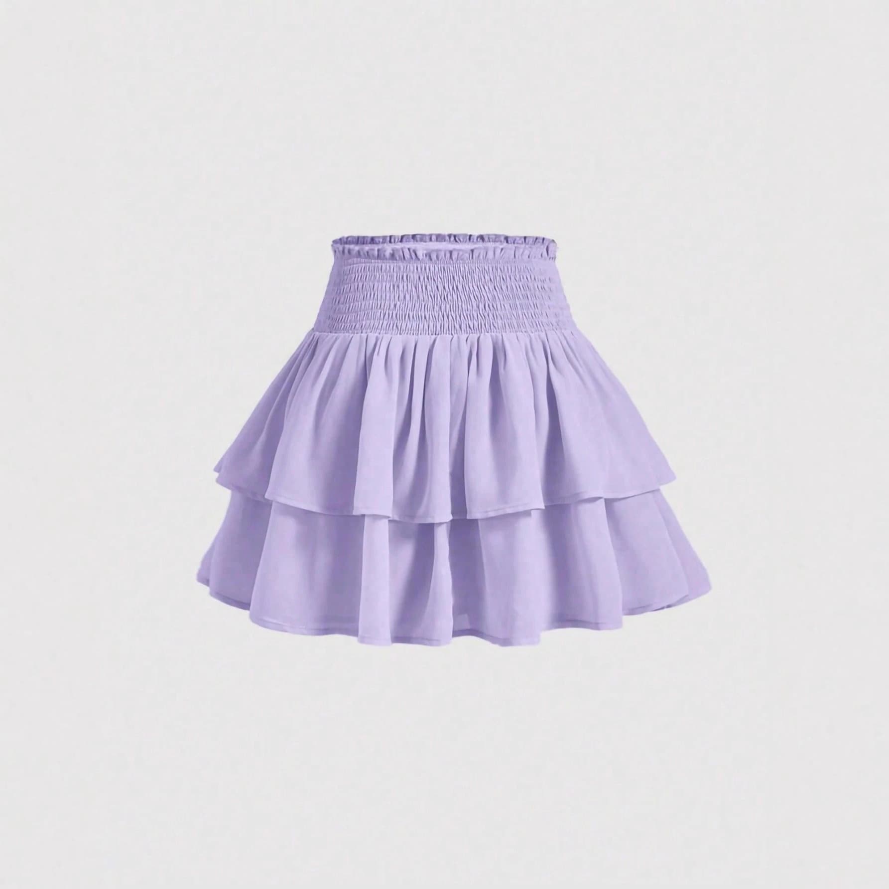 2026 Solid Color Tutu Skirt Women Spring Summer New Sweet Ballet Cake High Waist Slimming A-Line Skirt