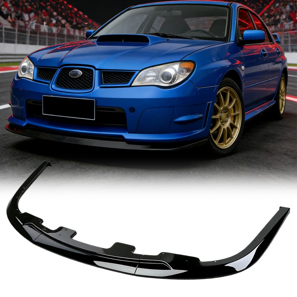 Front Lip STI Front Bumper Three-Piece Spoiler for 2006-2007 Subaru Impreza WRX