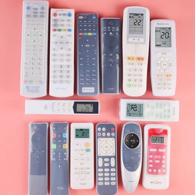 ✅ Remote Control Protective Case Universal Silicone Cover for TV, Set-Top Box, Air Conditioner Remote - Transparent Dust-Proof