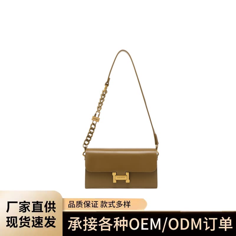 Cross-border 2026 New Genuine Leather Bag for Women, Vintage Underarm Bag, Fashionable Commuter Casual Versatile Crossbody Bag for Women