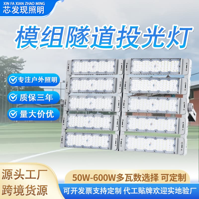 Module Tunnel Light High Power High Mast Stadium Light Outdoor Waterproof LED Flood Light Project 50W Illumination Floodlight