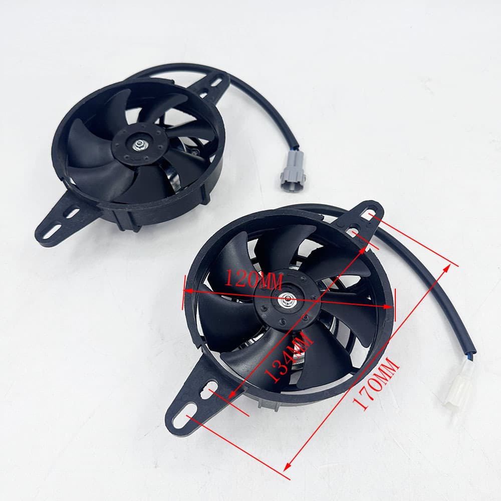 Off-road motorcycle water tank fans left and right water tank fans modified water-cooled engine cooling radiator