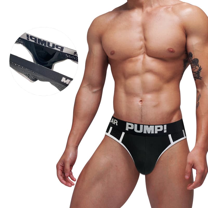 PUMP Cross-border Temu New Men's Triangle Briefs Youth Triangle Briefs Sexy Gun Bullet Separation Briefs MP291