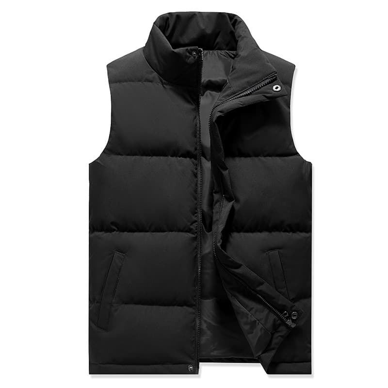 90% White Duck Down Down Vest, Winter Unisex Stand Collar Outdoor Warm Sleeveless Jacket, Trendy Casual Versatile