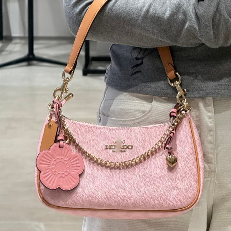 Kou Jia Women's New Teri25 Monogram Underarm Bag Versatile Shoulder Crossbody Crescent Bag Handheld Mahjong Chain Bag