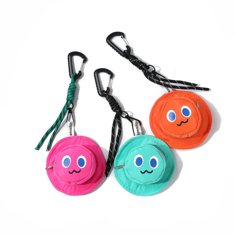 New portable storage pouch for coins keys, multifunctional change purse makeup earphone case printed mini bag accessory.