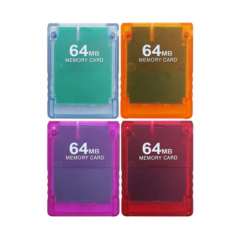 PS2 memory card M2 solution with FreeMcBoot function PS2 game console memory card transparent color