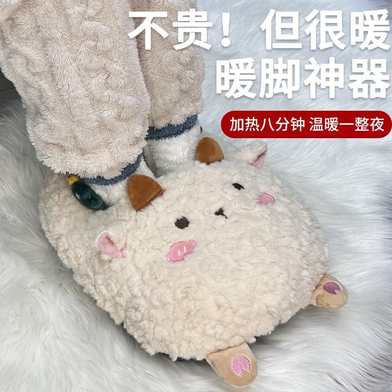 warm feet for sleeping in bed in winter, rechargeable hot water bottle, foot mat, foot warmer.