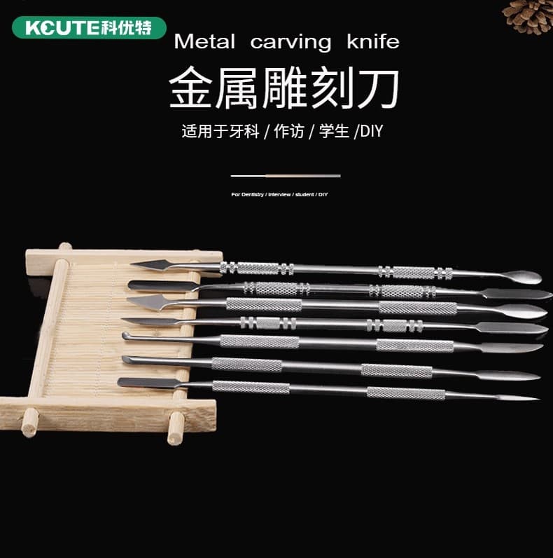 Metal Wax Carving Knife Dental Tool Jewelry Modeling Knife Student Craft DIY Model Goldsmith Tool