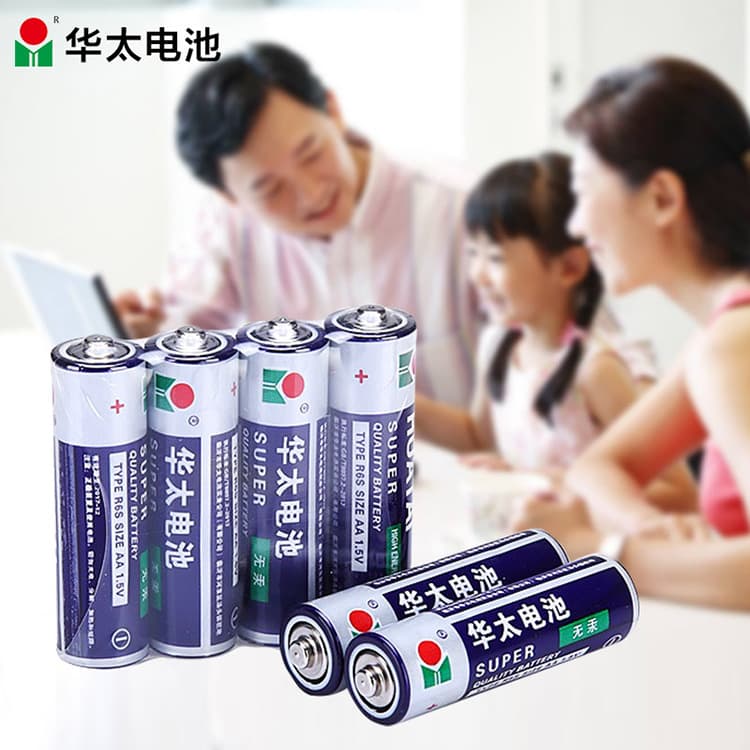 Huatai No. 5 and No. 7 Carbon Zinc Battery - 1.5V for Toys, Remote Controls, Bubble Guns