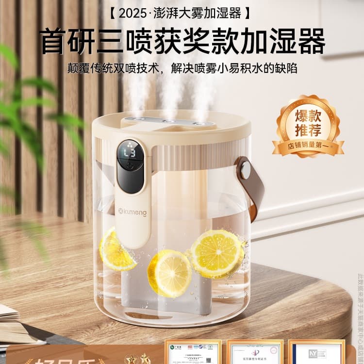 2025 New Model Air Humidifier for Home, Quiet Bedroom, Small for Pregnant Women, Infants, Living Room, Office Desktop, High Spray