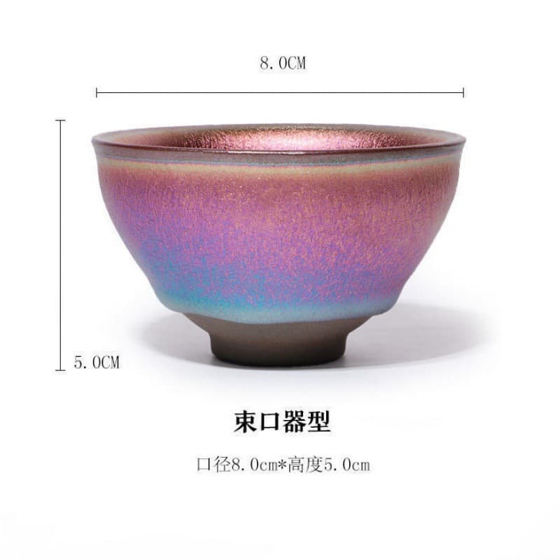 Shimmering Jianyang Jian Zhan Seven-Color Master Cup Candy Cup Zen Meditation Hat Cup Colorful Gold Tea Cup Shuiji Factory Drop Shipping