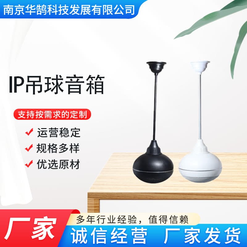 IP pendant ball speaker, IP pendant ball sound column, network broadcasting system, IP network outdoor waterproof pendant ball audio.