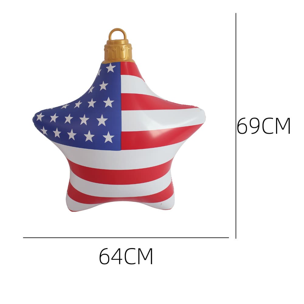 New Cross-Border Christmas Decoration Ball, Christmas Party Supplies, Christmas Tree Hanging Ornament, PVC Inflatable Christmas Ball