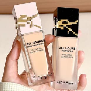 Cross-border Bestseller Y-House Long-Lasting Embossed Foundation Black Cap & Silver Cap 25ml, Multiple Shades Available