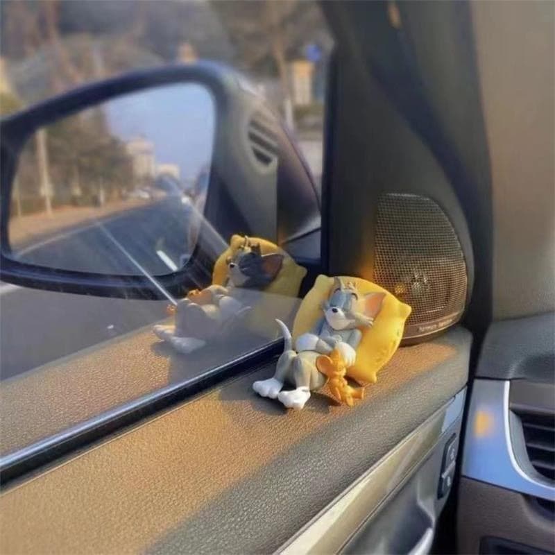 Wholesale Car Interior Decoration Figurines Tom and Jerry Mouse Car Ornaments