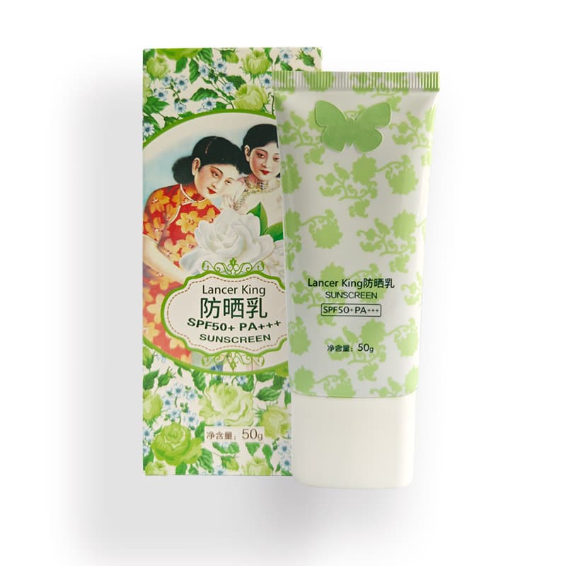Lancer King Sunscreen SPF50+ Women's and Men's Isolation Hydrating Facial Cream Old Shanghai 50ml
