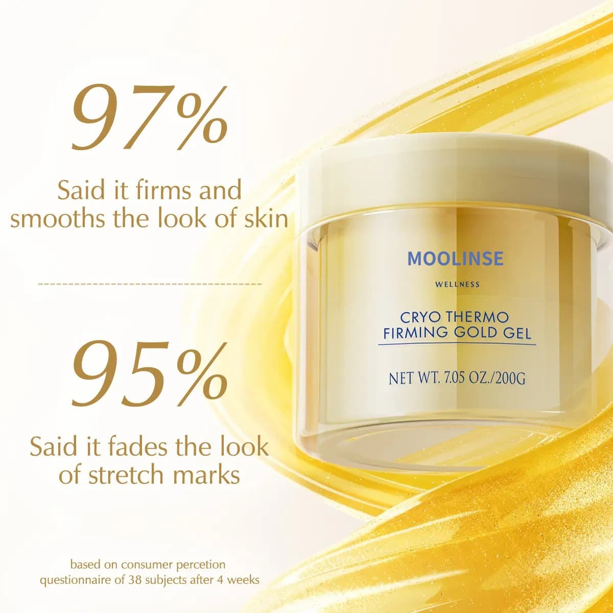 Cross-border TK Hot-selling Firming and Shaping Hot and Cold Gold Gel