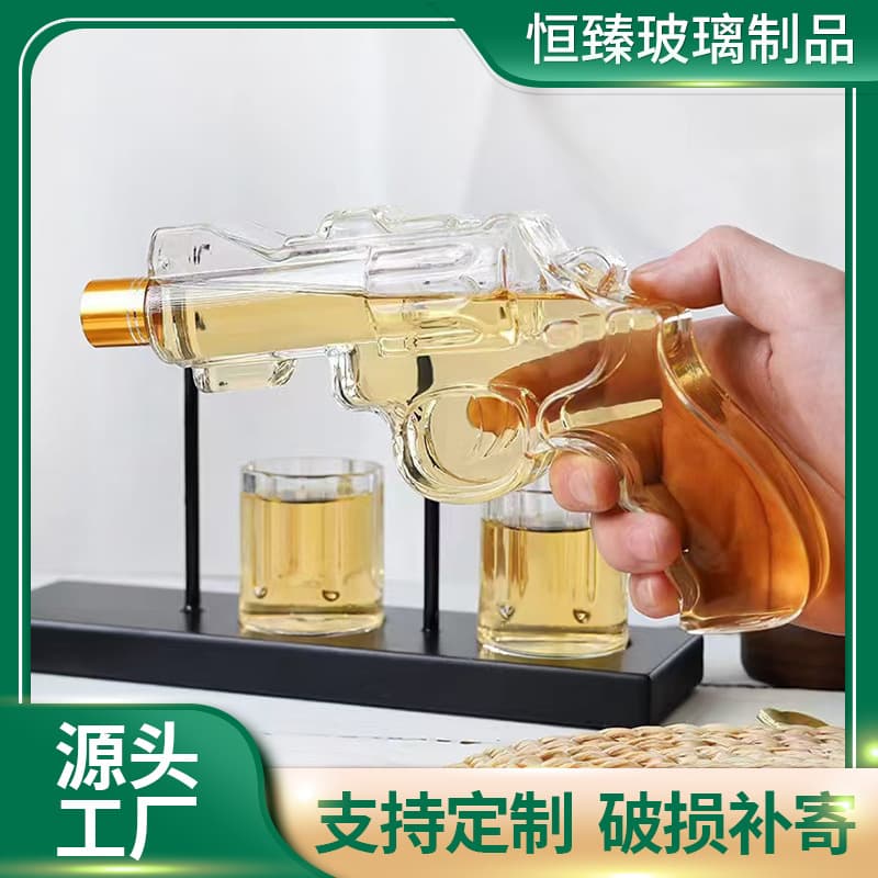 Special-shaped decanter shape sub-bottle soaking wine bottle household glass decanter sealed wine bottle transparent glass bottle