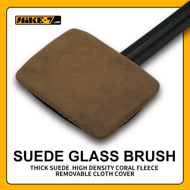 Front Windshield Cleaning and Car Wash Brush Removable Suede