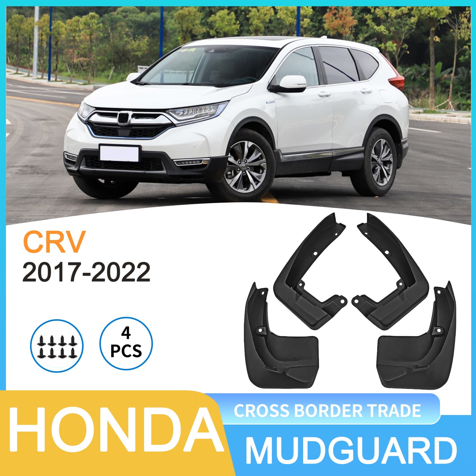 Suitable for one-piece dropshipping of cross-border CR-V car tire fenders for 2017-2022 Honda CRV models, foreign trade