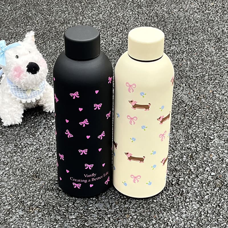 Portable women's cup, good-looking thermos cup, large capacity straight body.287g.23.5*8.5*8