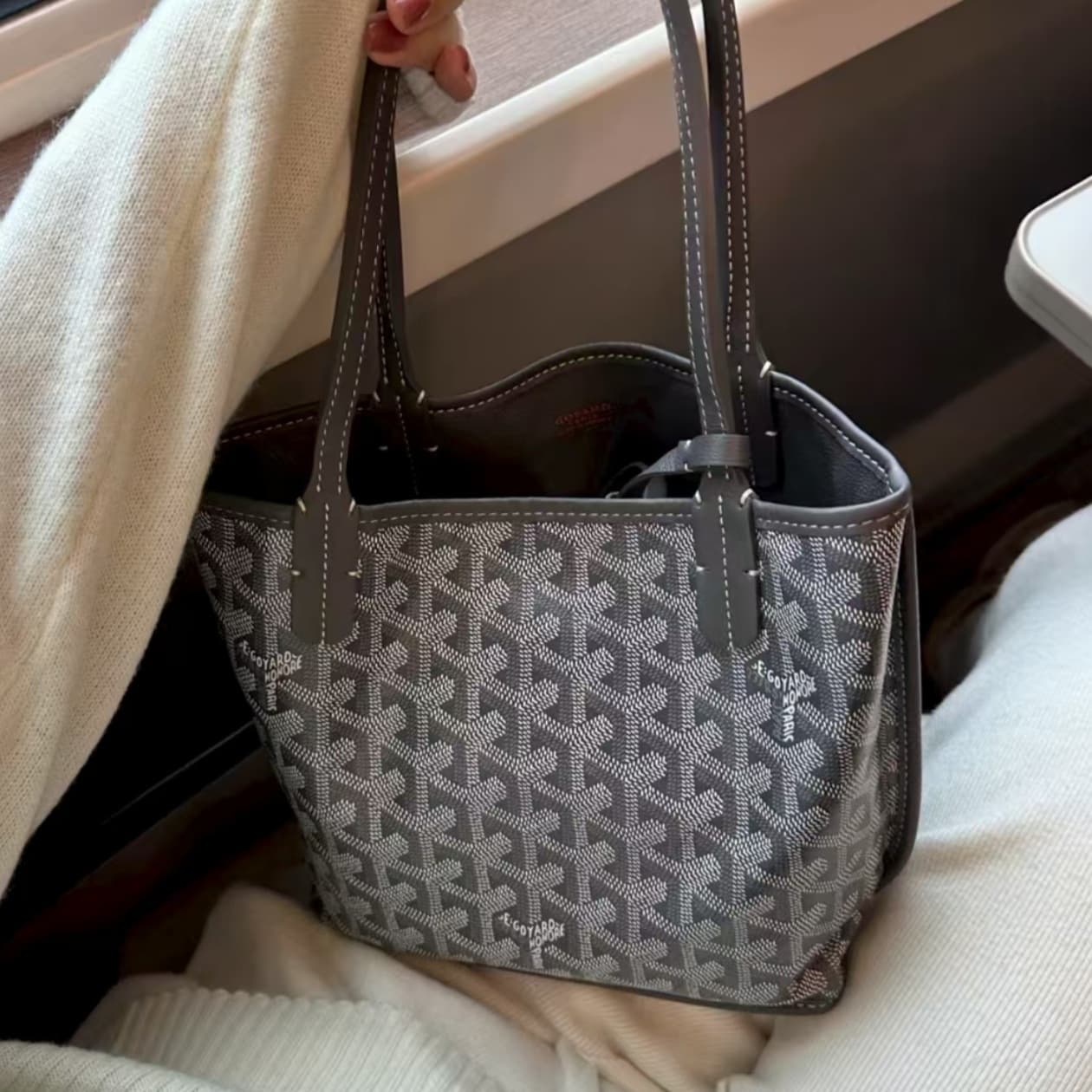 Goyard Mini Anjou Tote Commuting Bag Double-Sided Print Reversible Petite Tote Bag