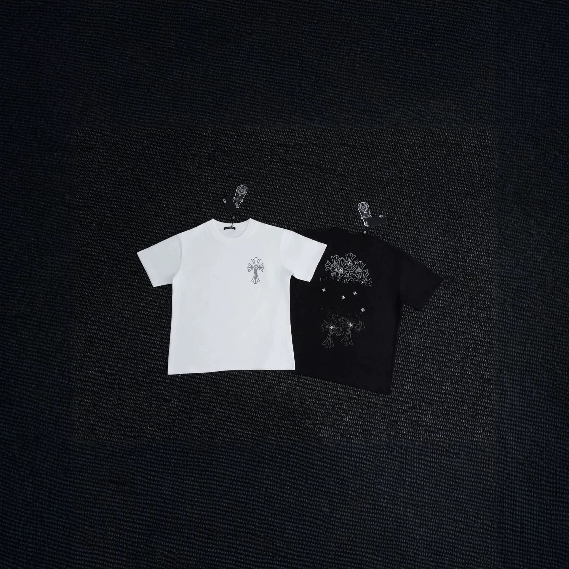 Cross-border trendy brand high-quality Chrome Hearts 26SS summer new rock metal style pure cotton loose casual T-shirt