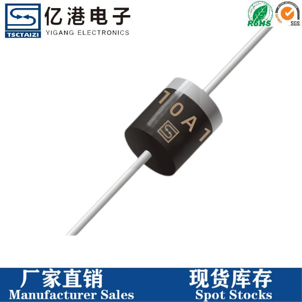Through-Hole Rectifier Diode 10A10 Package R-6 10A 1000V MIC Brand New In Stock