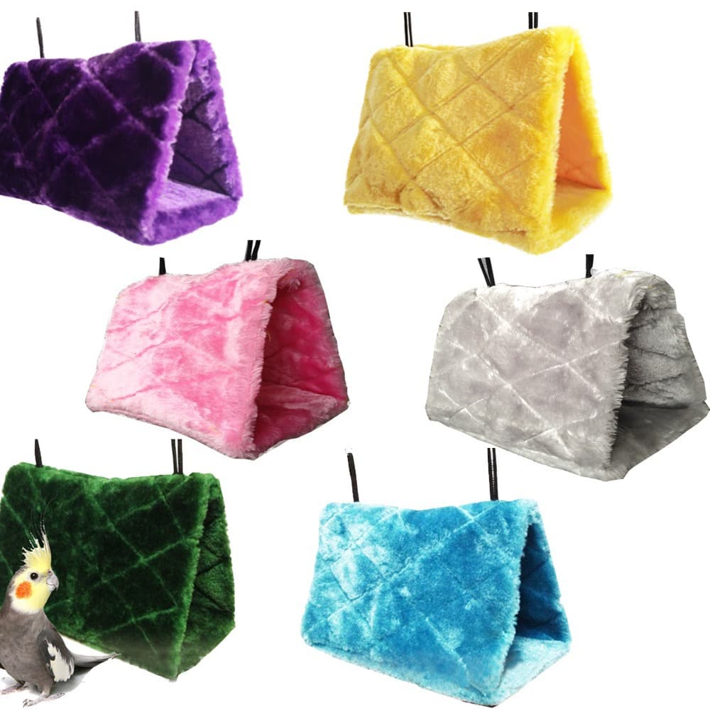 Velvet hamster nest parrot myna myna winter bird nest sugar glider warm bird cage cotton nest triangle baby bird nest