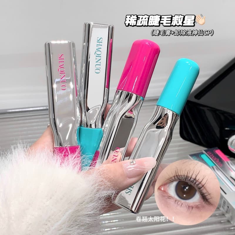SHAQINUO Lash Curling Lengthening Mascara & Remover Set Voluminous Natural Lifting Defining Cross-Border Beauty