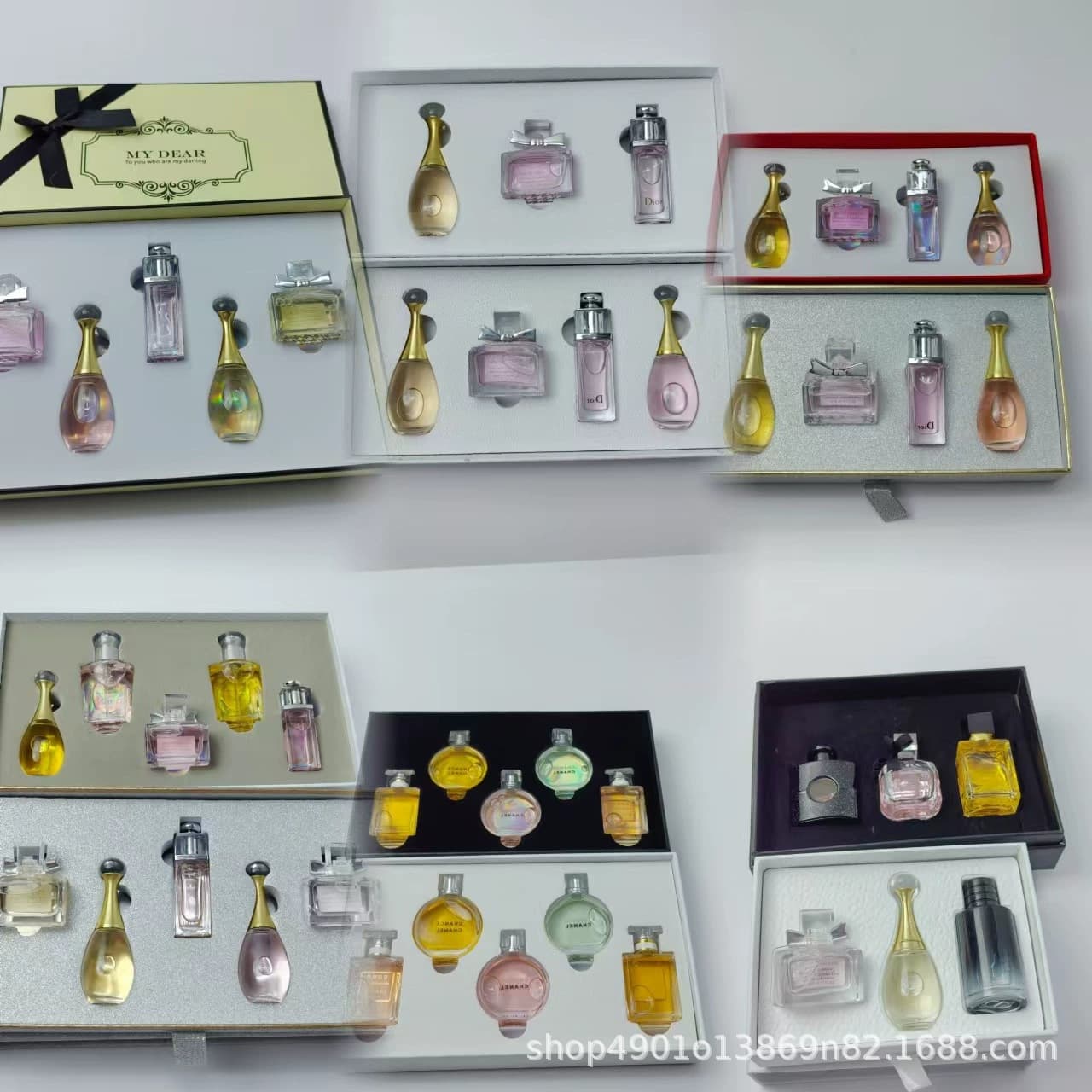 Xiaoxiangdi Same Style as Big Brands Sample Set Seven Little Fortunes Perfume Gift Box Three Four Five Piece Set Box Perfume Bottle Gift Bag