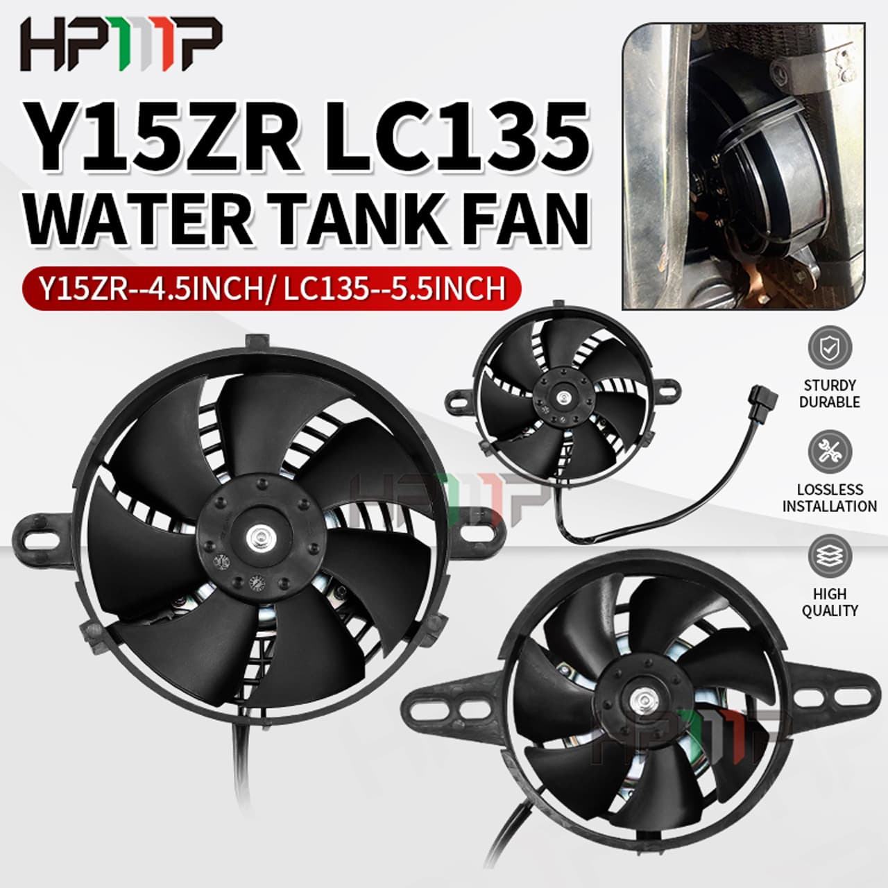 Suitable for Yamaha motorcycle Y15ZR modified accessories LC135 water tank special oil cooler Fengshui tank fan