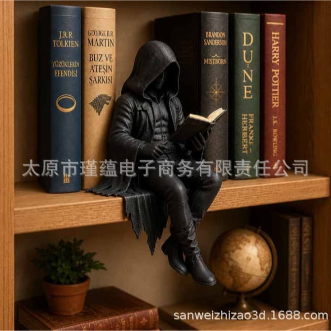 Gothic Dark Fantasy Figure, Independent Site Gothic Dark Fantasy Character Bookshelf Ornament