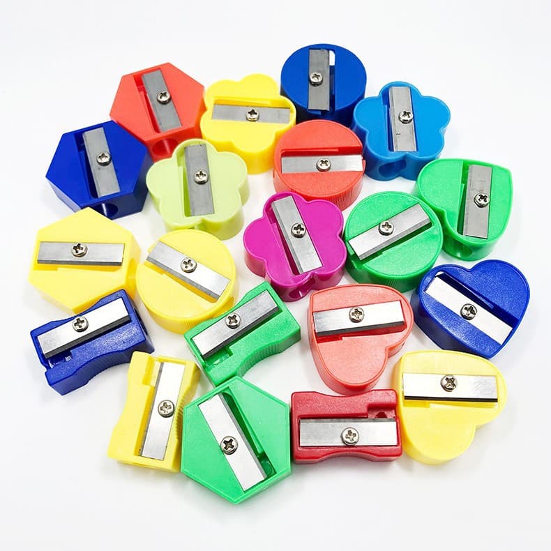 Mini Single-Hole Pastel Pencil Sharpener Small Colored Pencil Sharpener Children's Gift Student Pencil Sharpener Cross-Border Wholesale