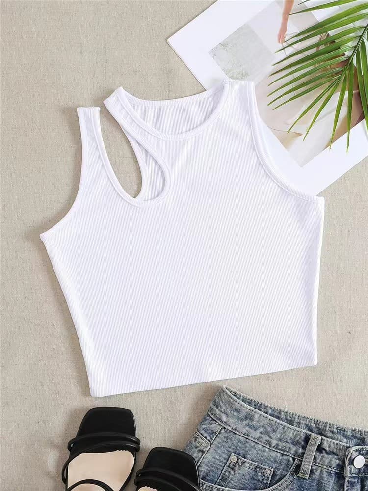European and American Cross-Border Women's Vest Sleeveless Hollow Top Fashion Women's Clothing 2026 Inner Layer Summer Outerwear