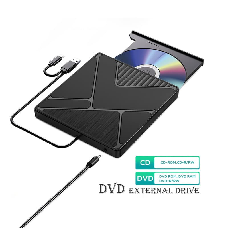 Factory Wholesale Brushed USB 3.0 External Optical Drive Mobile DVD Burner Universal External Laptop Drive