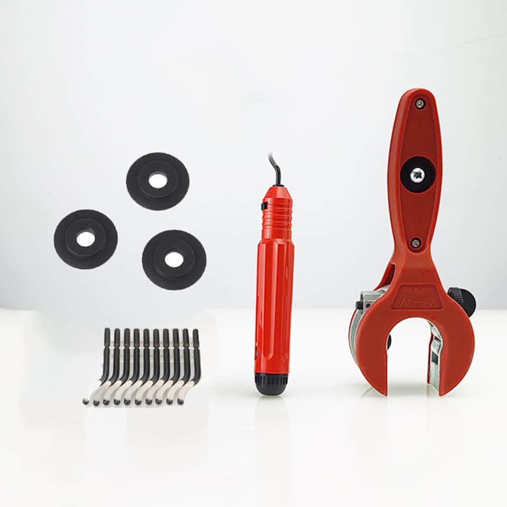 Tube Cutter Set Ratchet Metal Pipe Cutter 2-Piece Set Edge Trimming Cutter Set