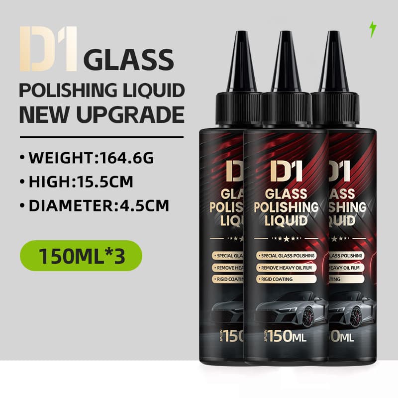 Debedi Car Glass Polishing Liquid Upgraded Cerium Oxide Removes Oil Film, Coating, Water Spots, and Minor Scratches for Invisible Repair