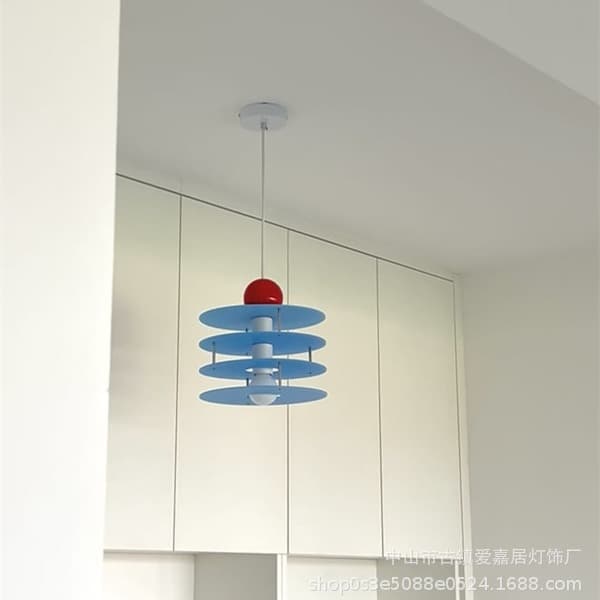 Korean style contrasting color dopamine acrylic chandelier bedside bedroom children's room cute bar small apartment decorative lamp