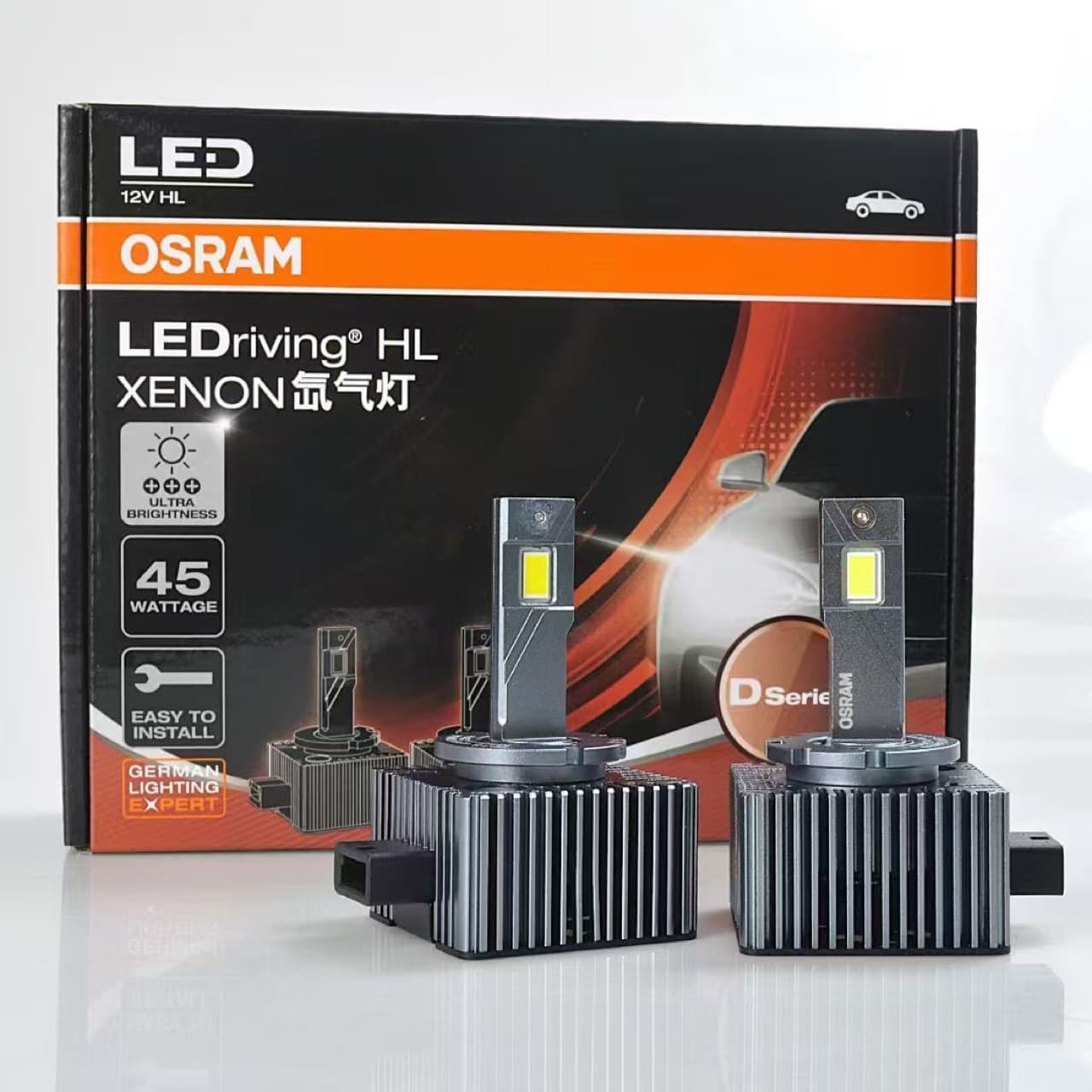 Osram Original D1S D3S Xenon Headlight Conversion LED Bulbs Ultra Bright Strong Light Focused High/Low Beam