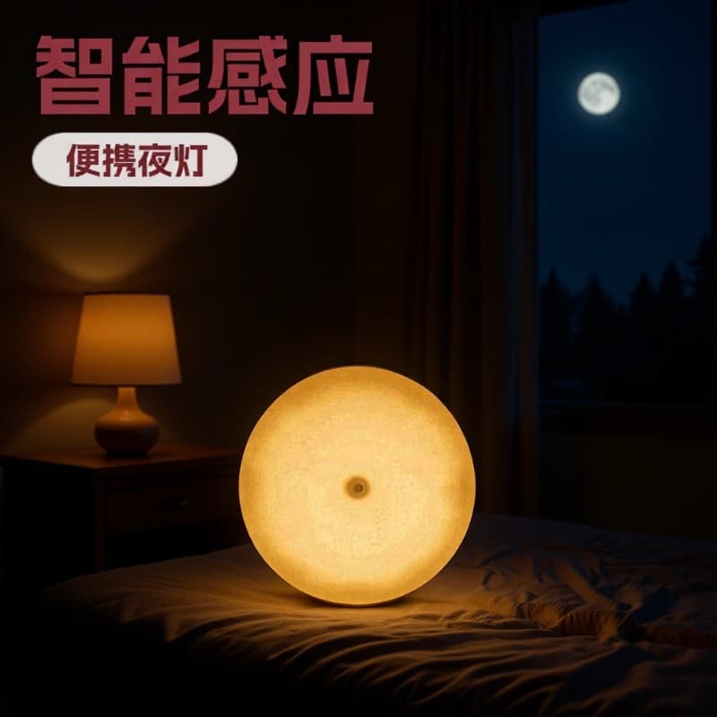 Cross-border New Glowing Cup Rechargeable Night Light, Creative Motion Sensor Bedside Lamp